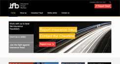 Desktop Screenshot of insurancefraudbureau.org