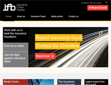 Tablet Screenshot of insurancefraudbureau.org